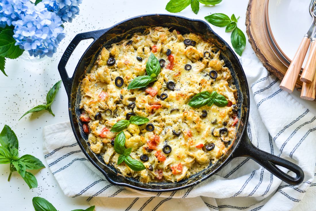 Creamy Mediterranean Cauliflower Chicken Casserole Nourishing Meals